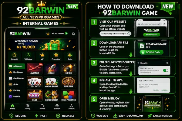92BarWin Game APK Download Latest Version for Android in Pakistan